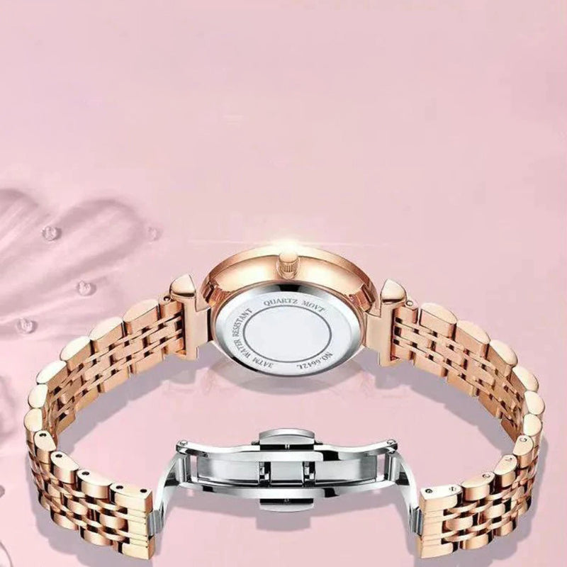 Luminous Rhinestone Roman Numerals Dial Quartz Watches