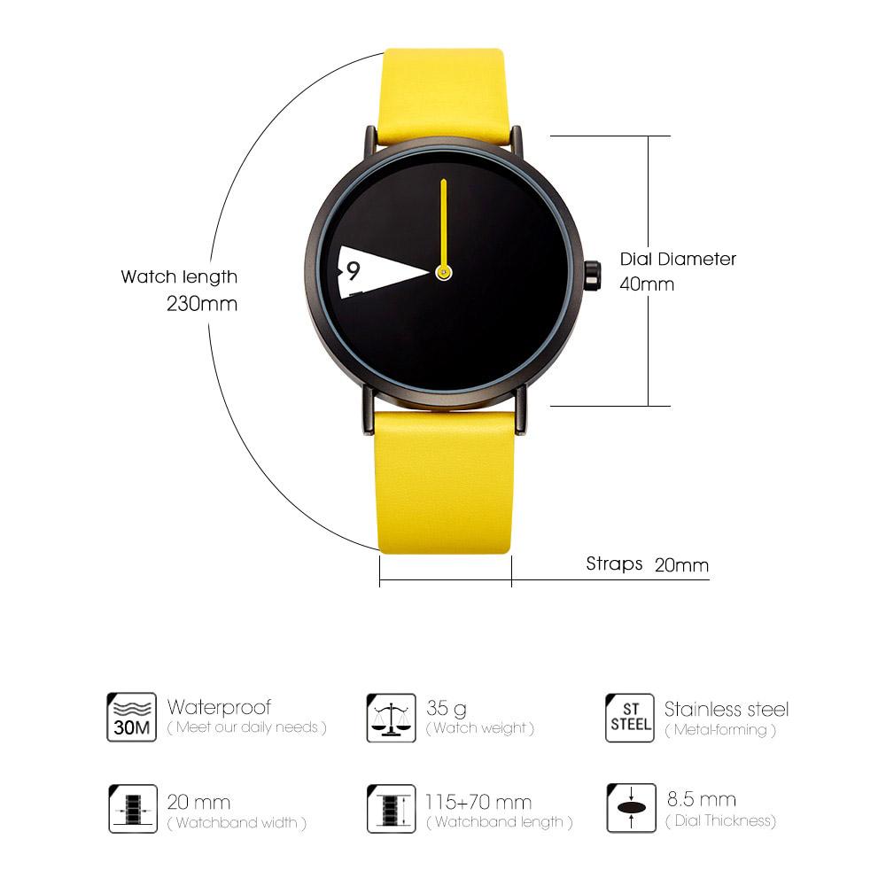 Quartz Watches - Casual Style Quartz Watch With Waterproof Leather Band