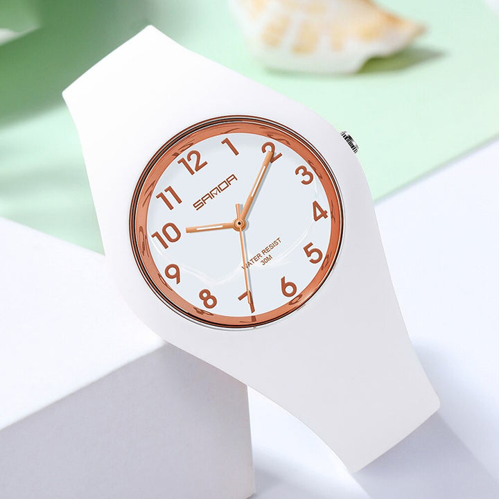 Minimalist Soft and Lightweight Silicone Strap Quartz Watches
