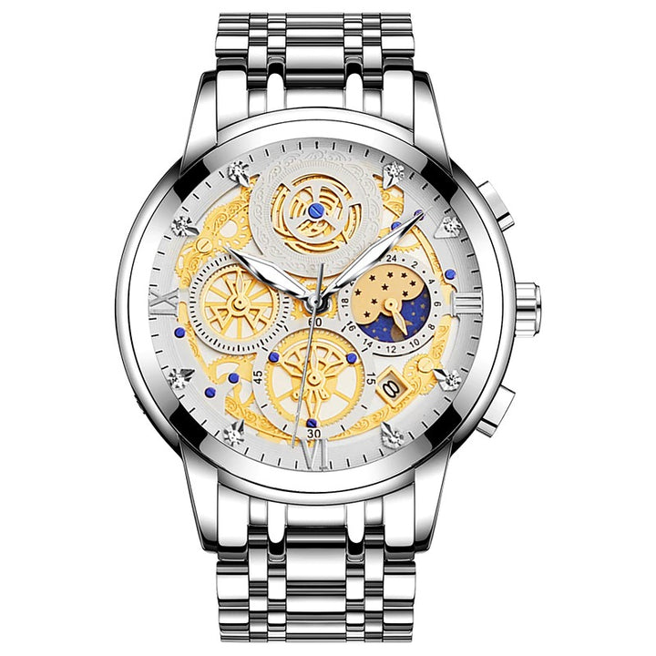 Tough Series Moon Phase Dial Sports Chronograph Watches