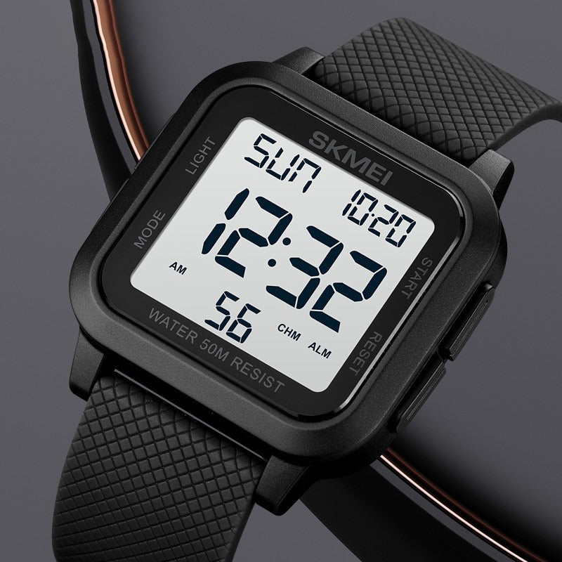Multi-functional Men's Square Case Fashion Sports Chronograph Watches