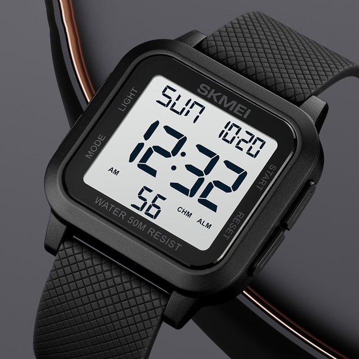 Multi-functional Men's Square Case Fashion Sports Chronograph Watches