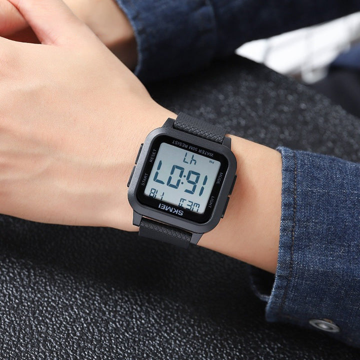 Multi-functional Men's Square Case Fashion Sports Chronograph Watches