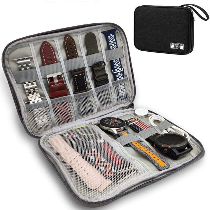 Portable Smart Watch Band Storage and Travel Organizer Pouch