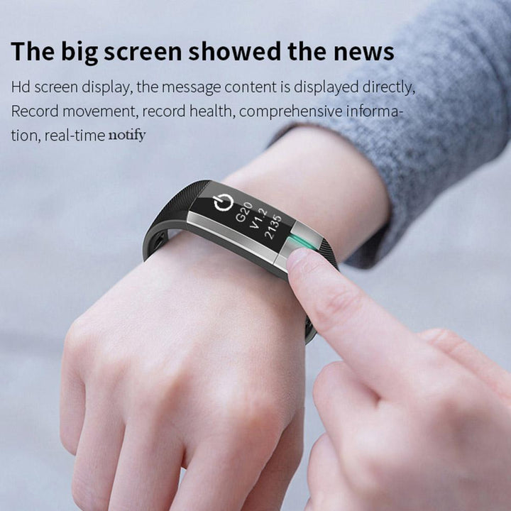 ECG Monitor Bracelet Blood Pressure Fitness Activity Tracker