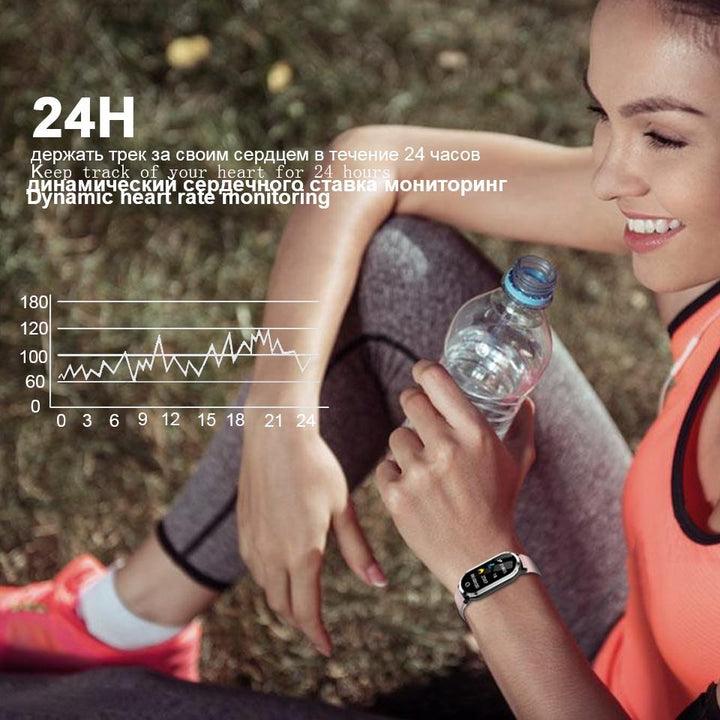 Smart Wristband Heart Rate Blood Pressure Monitor Fitness Bracelet tracker Pedometer Band for IOS Android