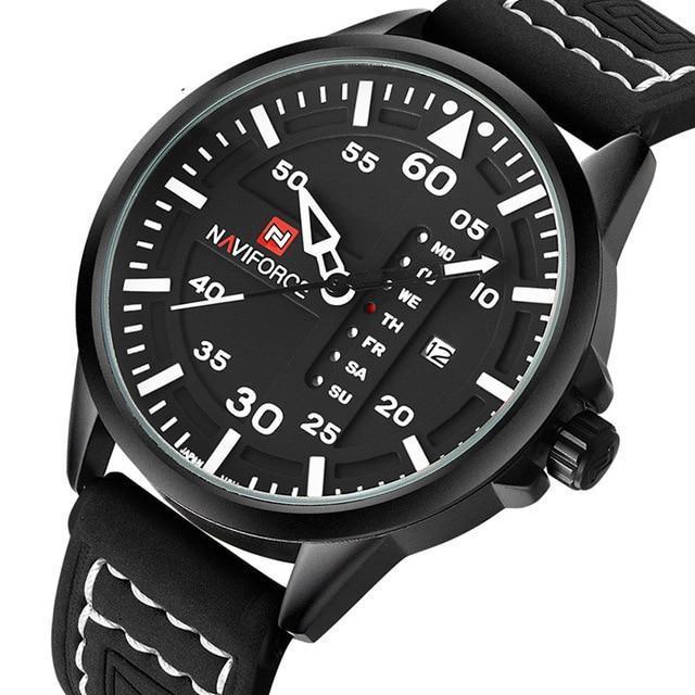 Sports & Military Watch - The Compressed™ Men's Luxury Brand Leather Strap Military Watch