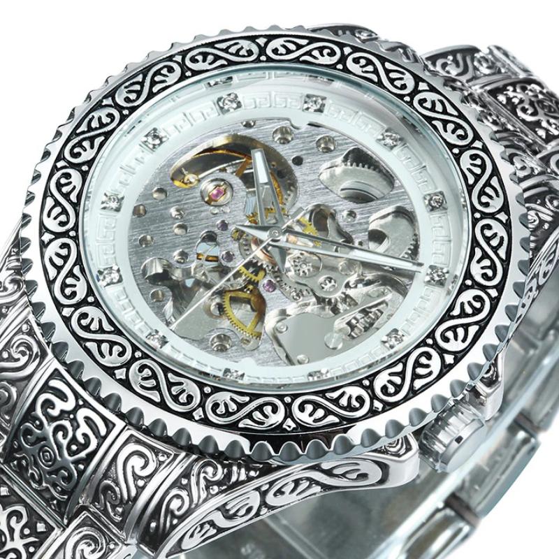 UPDATE PRODUCT TYPE - 3D Vintage Royal Engraved Fashion Automatic Watches