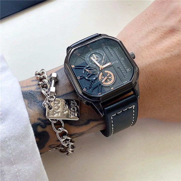 Modern Style Geometric Square Case Quartz Watches