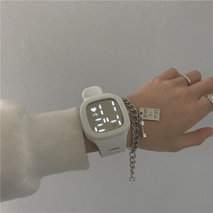 Minimalist Large Square LED Digital Dial Display