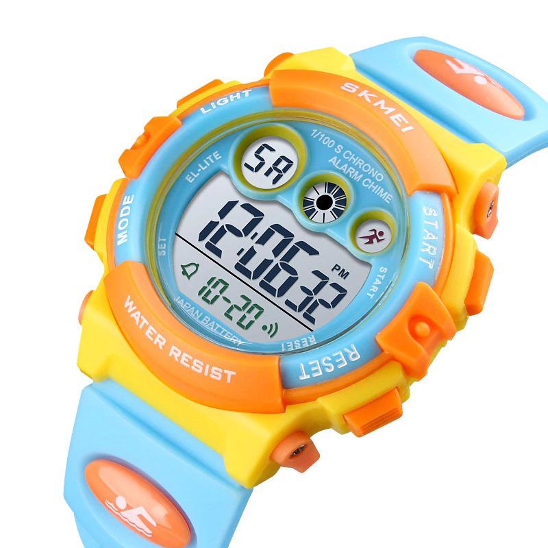 Watch - Colorful Digital Display Watch With LED Backlight For Kids