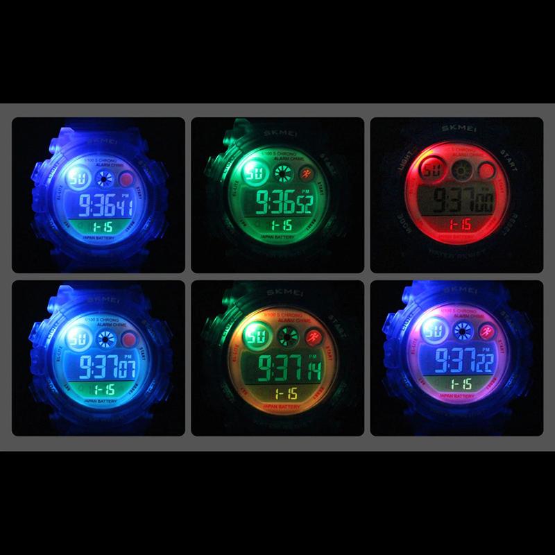 Watch - Colorful Digital Display Watch With LED Backlight For Kids