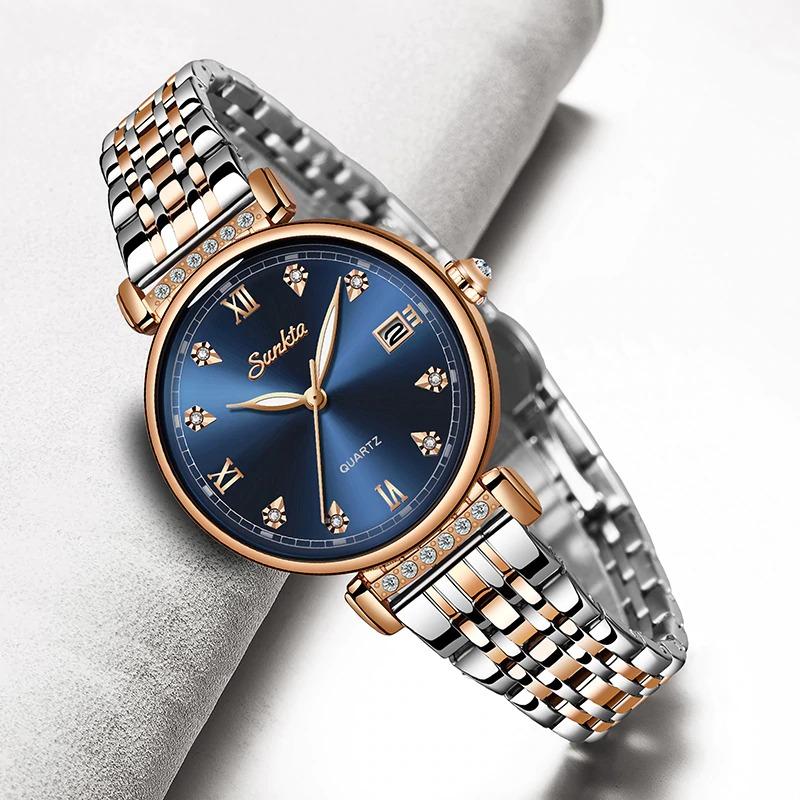 Watch - Debonair Rhinestone Glitz Dial Quartz Watch