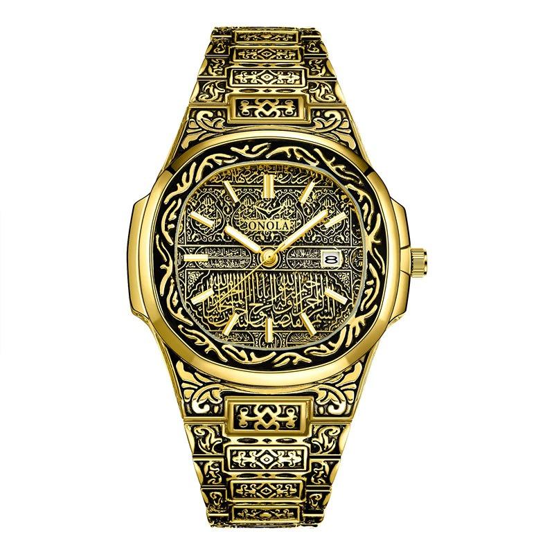 Watch - Deluxe Vintage Carved Quartz Watch