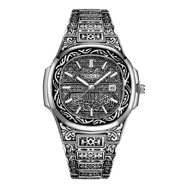 Watch - Deluxe Vintage Carved Quartz Watch