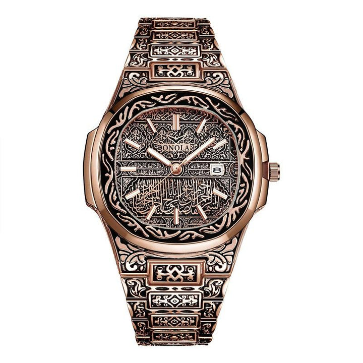 Watch - Deluxe Vintage Carved Quartz Watch