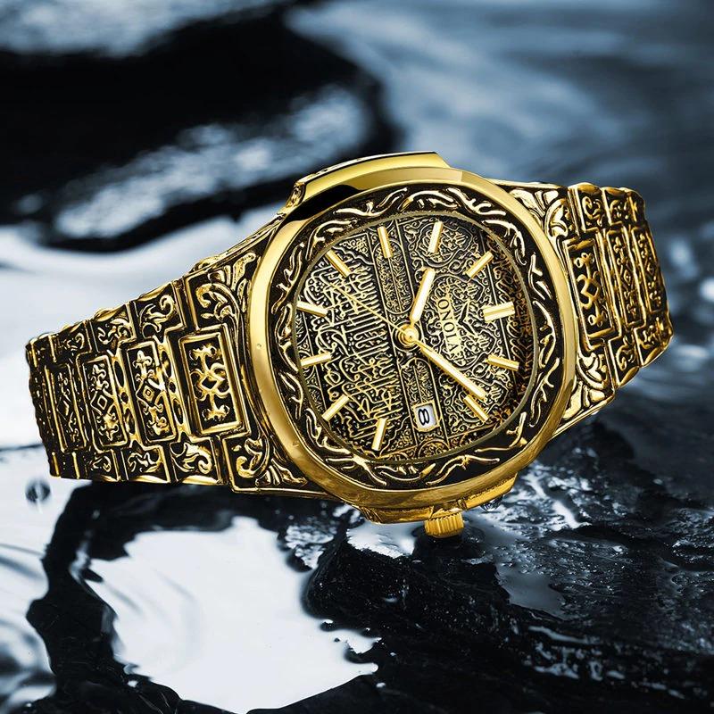 Watch - Deluxe Vintage Carved Quartz Watch
