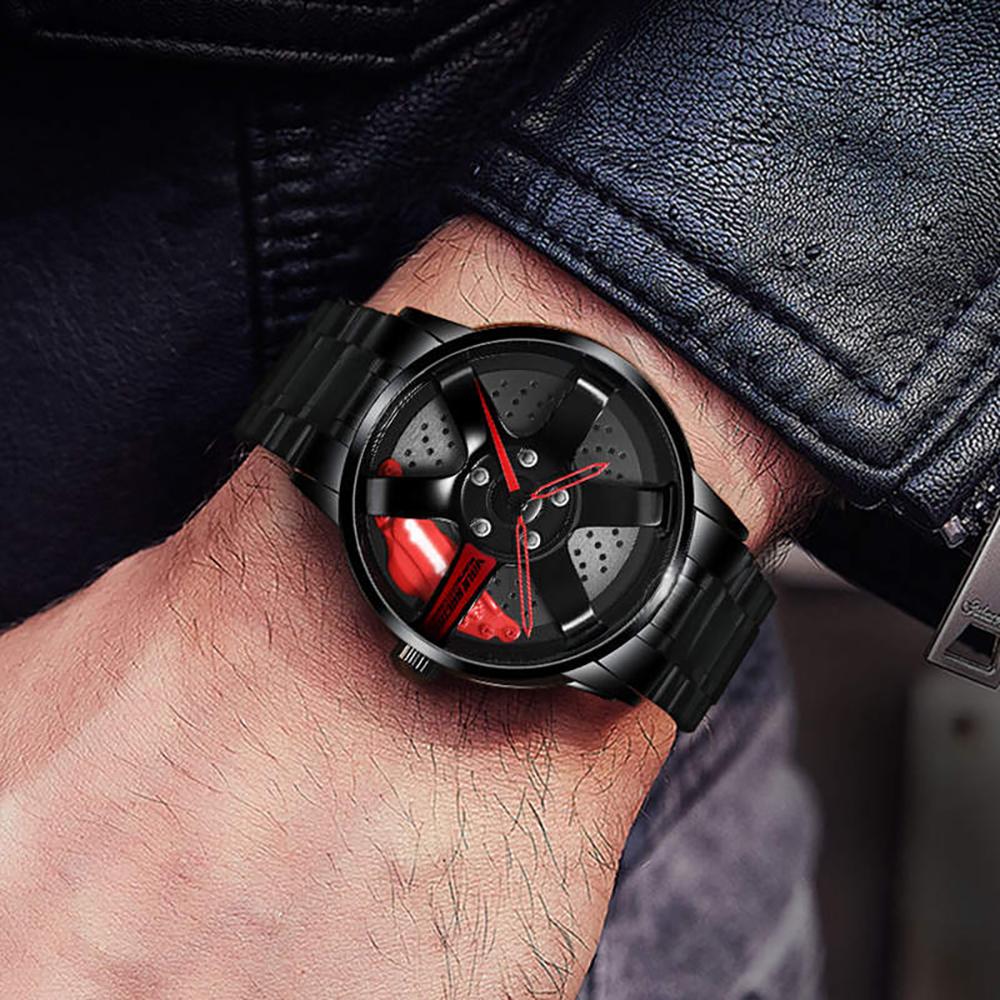 Watch - Fashion Trend Sports Car Wheel Rim Quartz Watch