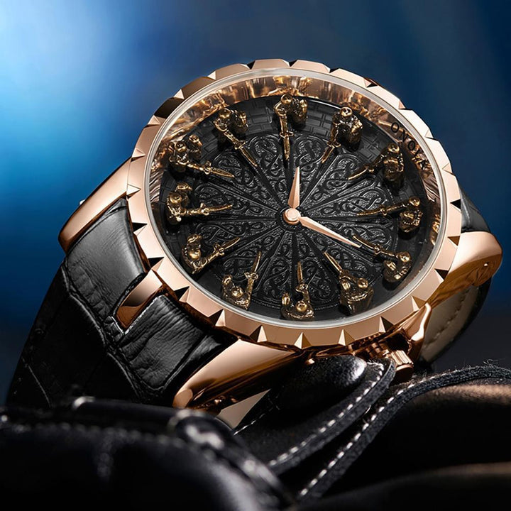 Watch - High-class Quartz Watch With Twelve Knights Guard Time