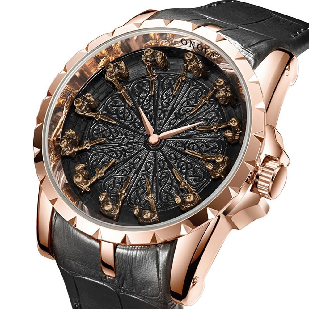 Watch - High-class Quartz Watch With Twelve Knights Guard Time