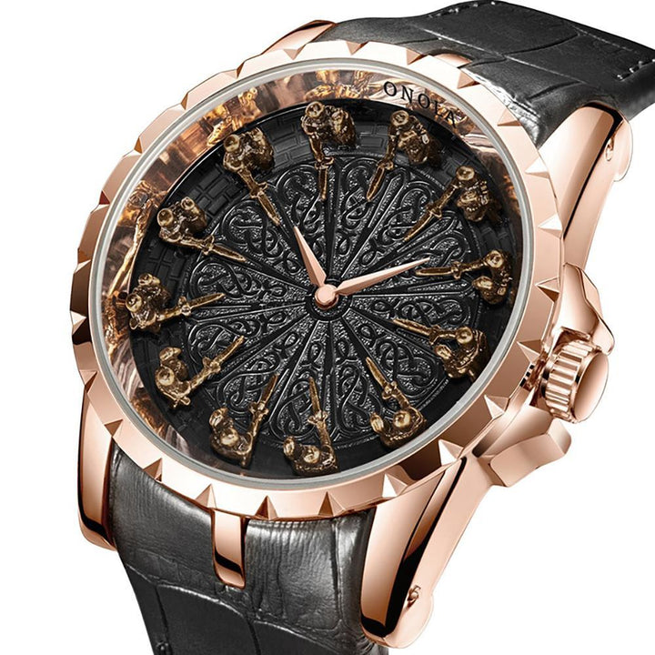 Watch - High-class Quartz Watch With Twelve Knights Guard Time