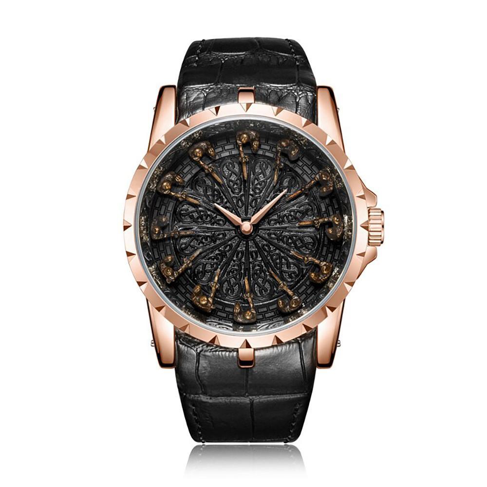 Watch - High-class Quartz Watch With Twelve Knights Guard Time