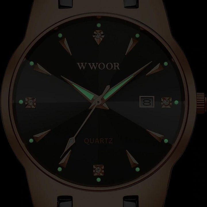 Watch - High-End Business Men's Diamond Style Quartz Watch