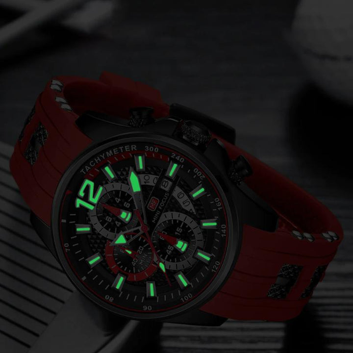 Watch - Luminous And Colorful Multi-Dial Chronograph Quartz Watch