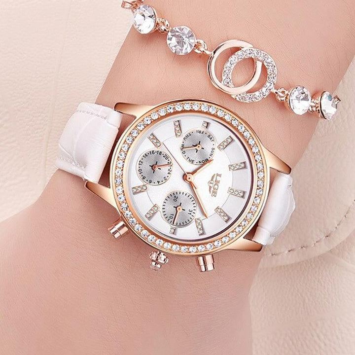 Watch - Luxurious Business And Leisure Rhinestone Quartz Watch