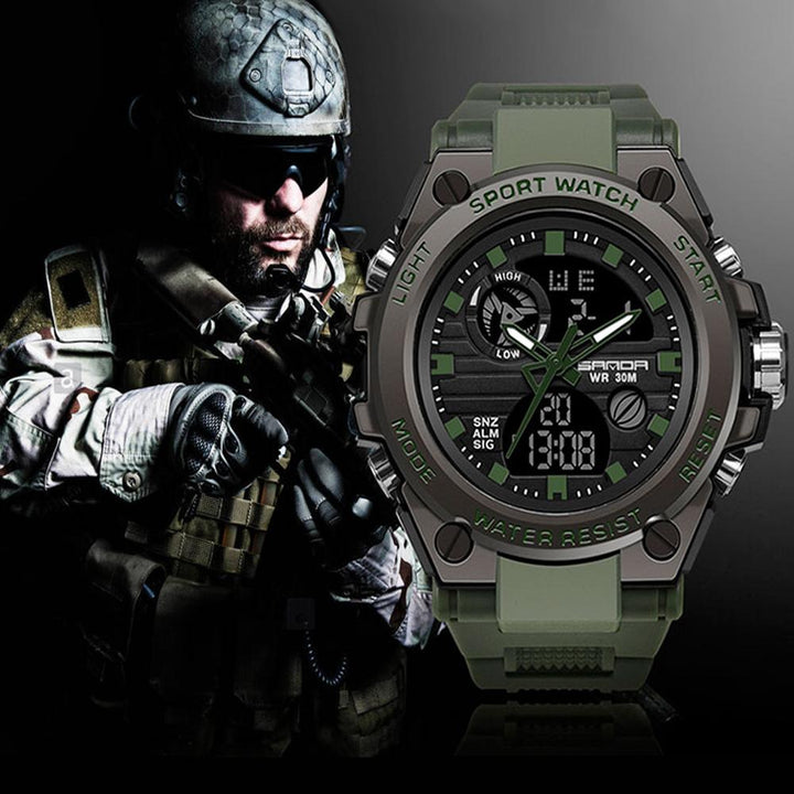 Watch - Military Style Waterproof Sports Quartz Watch