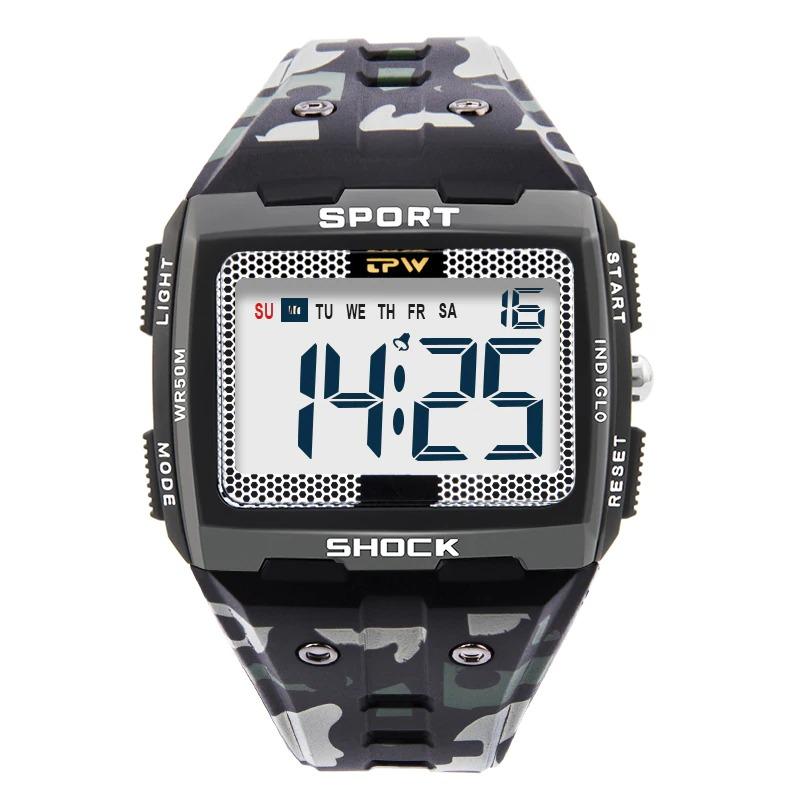 Watch - Multifunctional Large Dial Camouflage Quartz Wristwatch