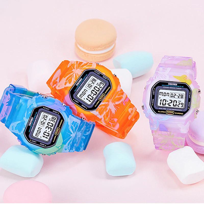 Watches - Colorful Printed Butterfly Strap Digital Watch