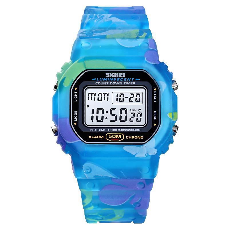 Watches - Colorful Printed Butterfly Strap Digital Watch