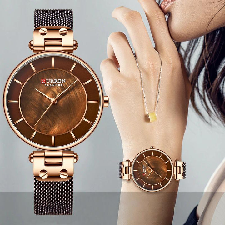Watches - Luxurious Ultra-thin Fashion With Waterproof Steel Mesh Quartz Watches