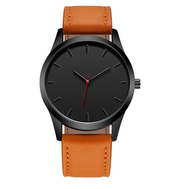 Watches - Minimalist Leather Watch For Men