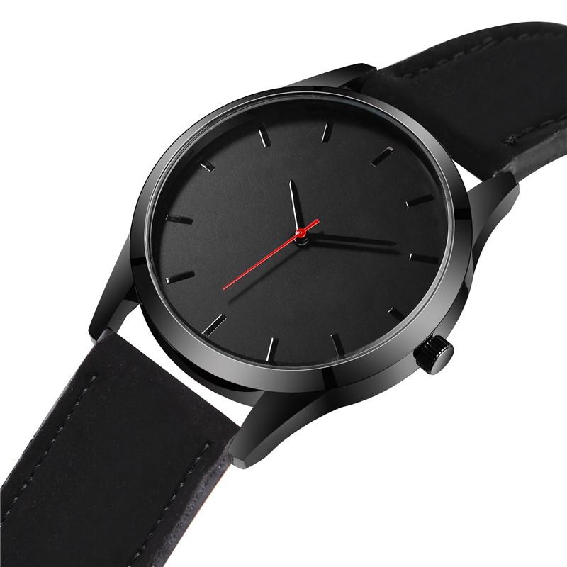 Watches - Minimalist Leather Watch For Men