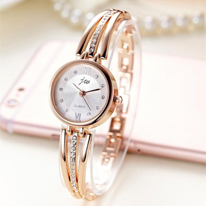 Watches - Rhinestone Bracelet Strap Watch