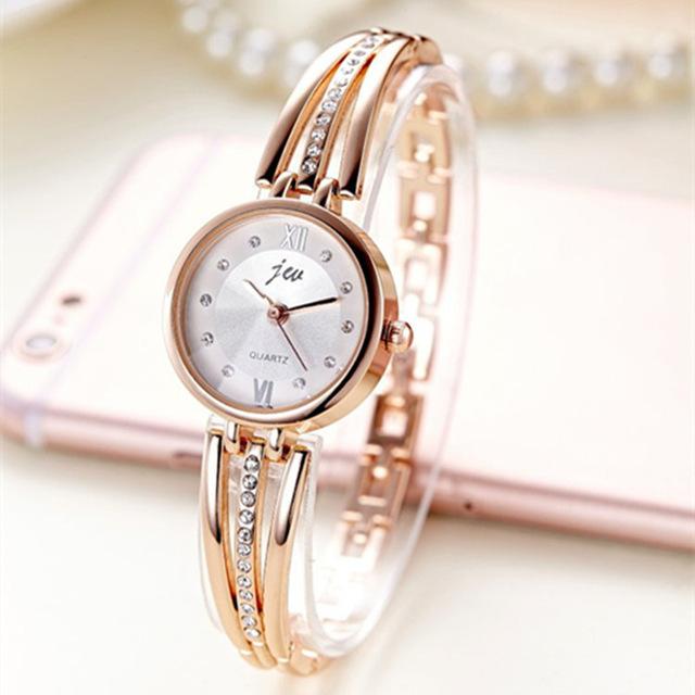 Watches - Rhinestone Bracelet Strap Watch