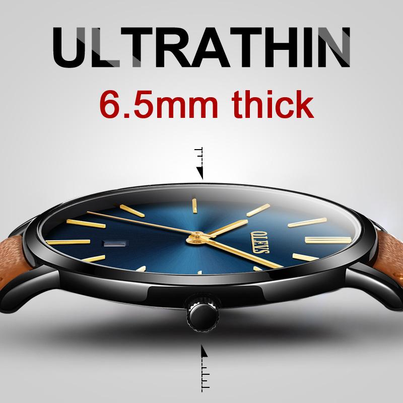 Watches - The Sleek™ Waterproof Genuine Leather Strap Wristwatch