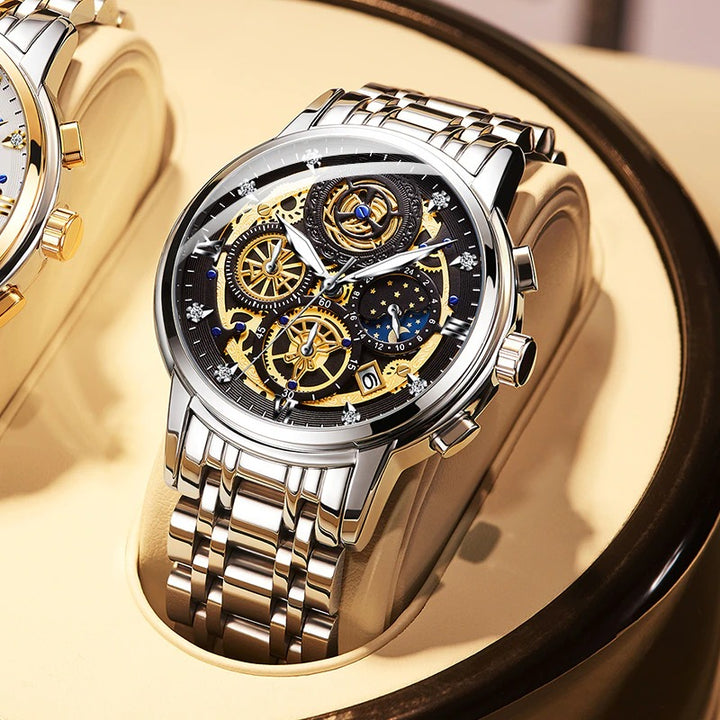 Tough Series Moon Phase Dial Sports Chronograph Watches
